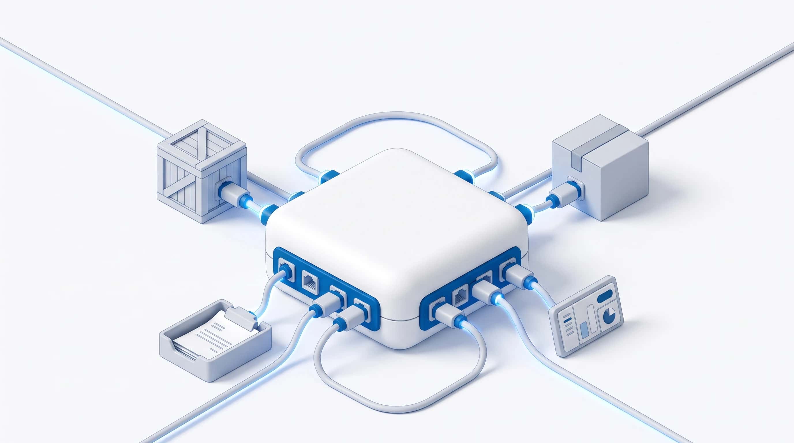 Schematische weergave van de Exact Online API die een webshop, betalingen en boekhouding met elkaar verbindt