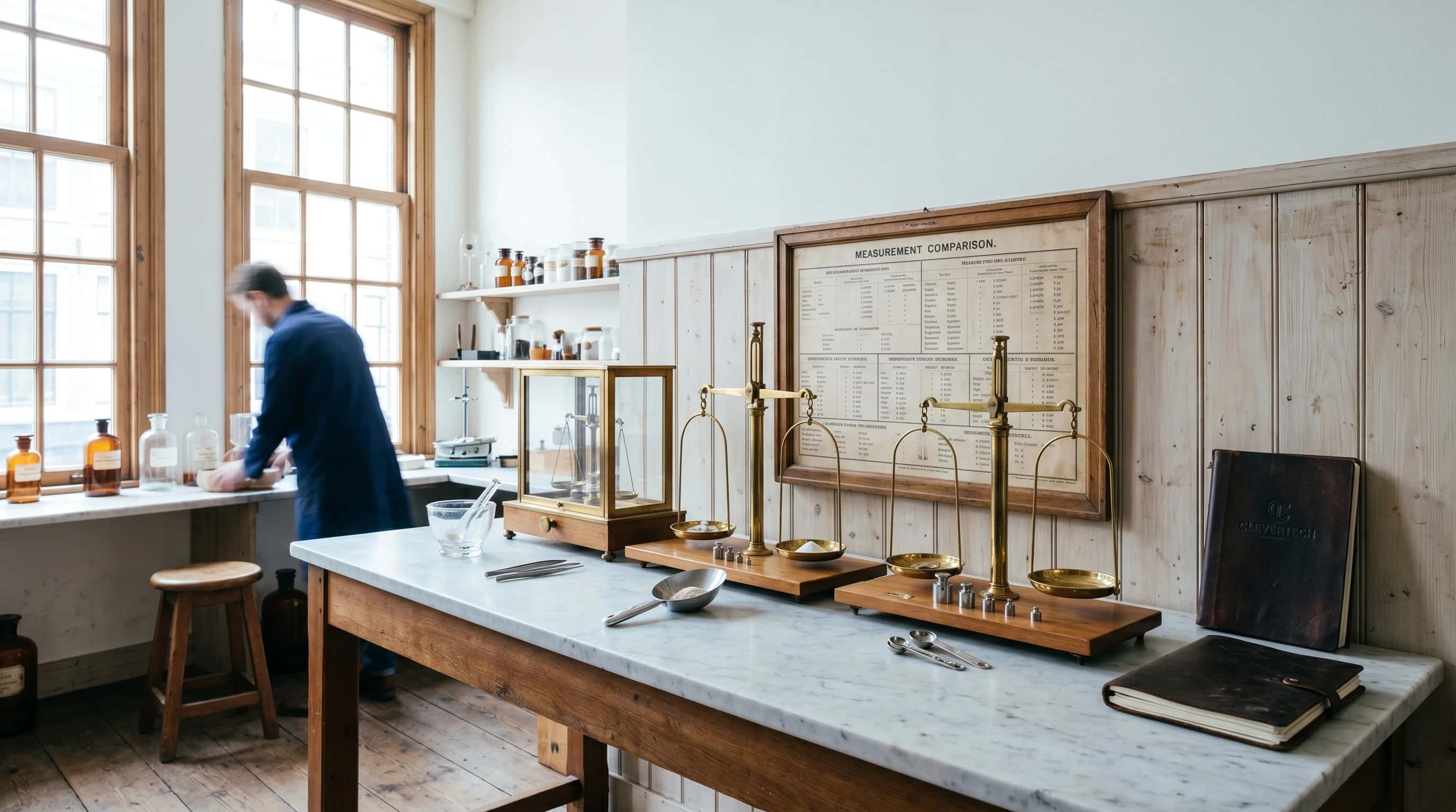 Vergelijkingstabel met AI-modellen voor zakelijk gebruik op een werktafel