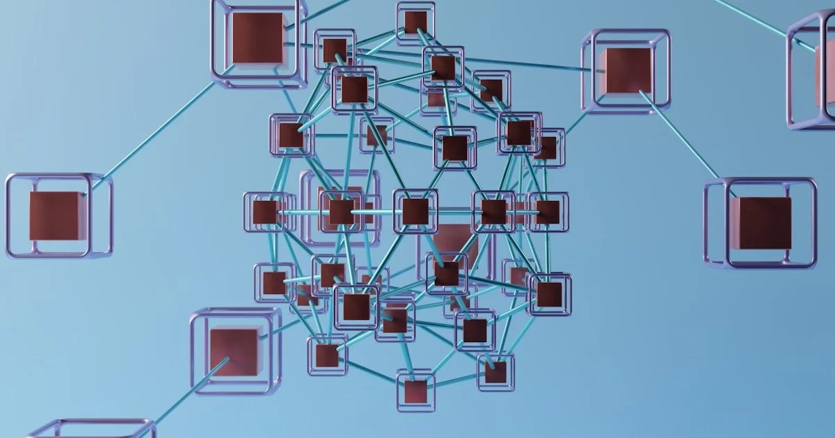 Softwarediagram met verbindingen tussen systemen - visuele weergave van API-integratie en platformkoppeling