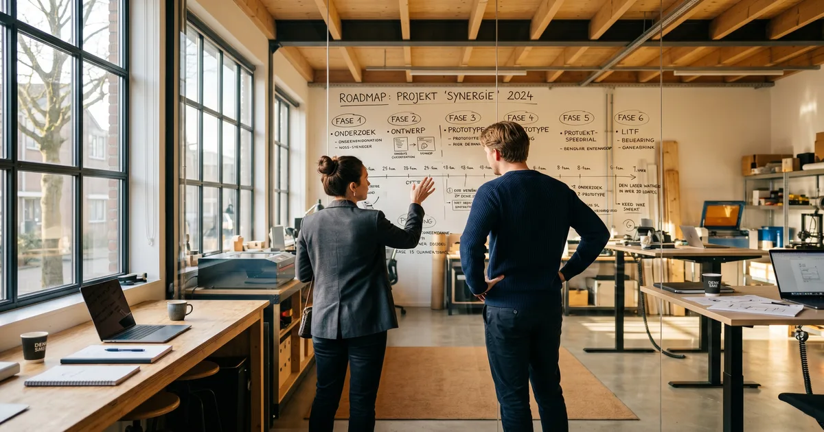 Stappenplan voor AI implementatie in het MKB met tijdslijn en fasering