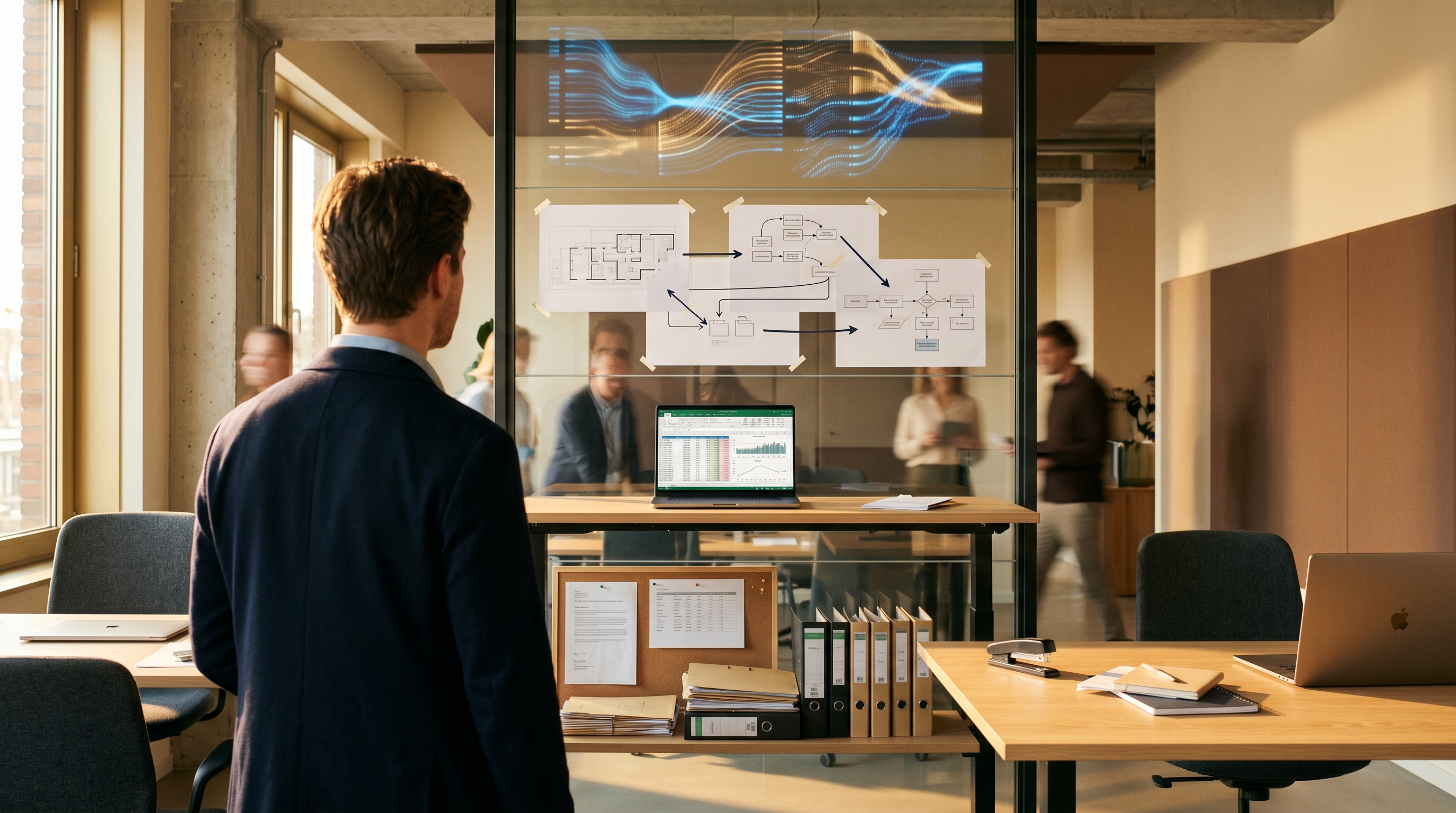 Vier niveaus van digitalisering voor MKB bedrijfsprocessen: van papier en handmatig werk naar AI-gestuurde workflows