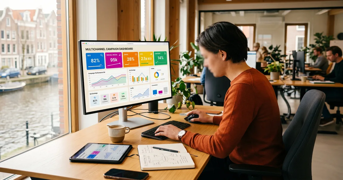 Zes kanalen voor online vindbaarheid vergeleken: SEO, lokale SEO, AI-zoekmachines, directories, social media en advertenties