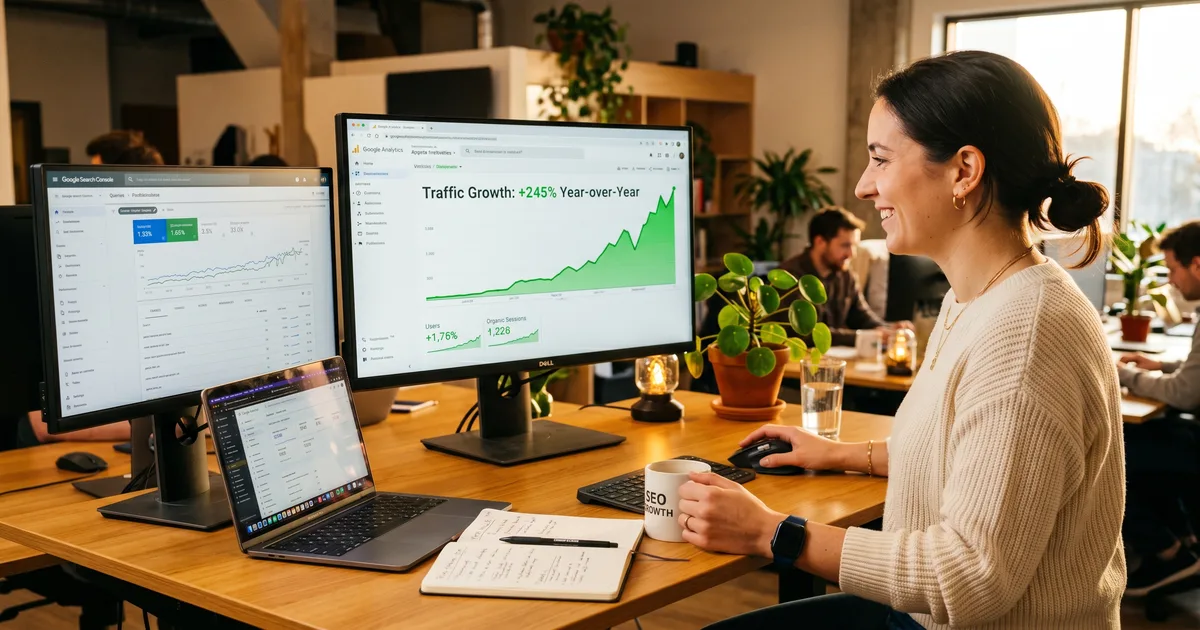 SEO optimalisatie stappenplan met zoekwoordenonderzoek, on-page en technische SEO voor MKB