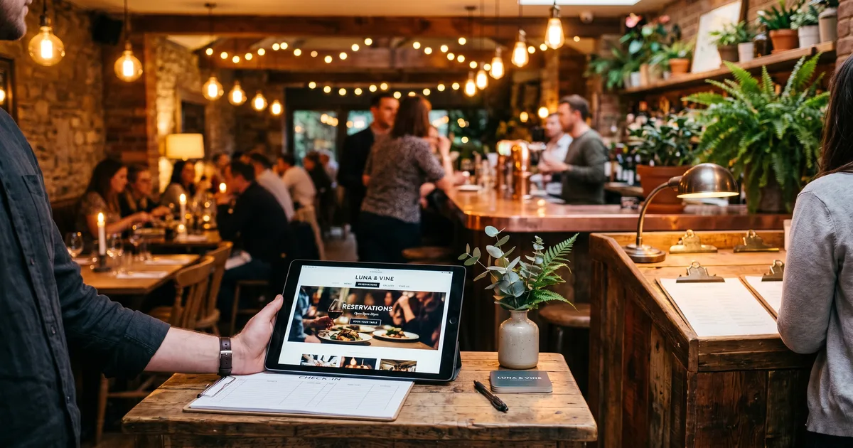 Horeca website met menukaart en reserveringssysteem voor restaurants in Nederland